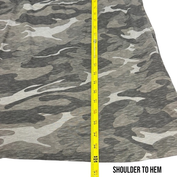 Style & Co. Camouflage Knee Length Shirt Dress Comfort Military Size L - Picture 8 of 8